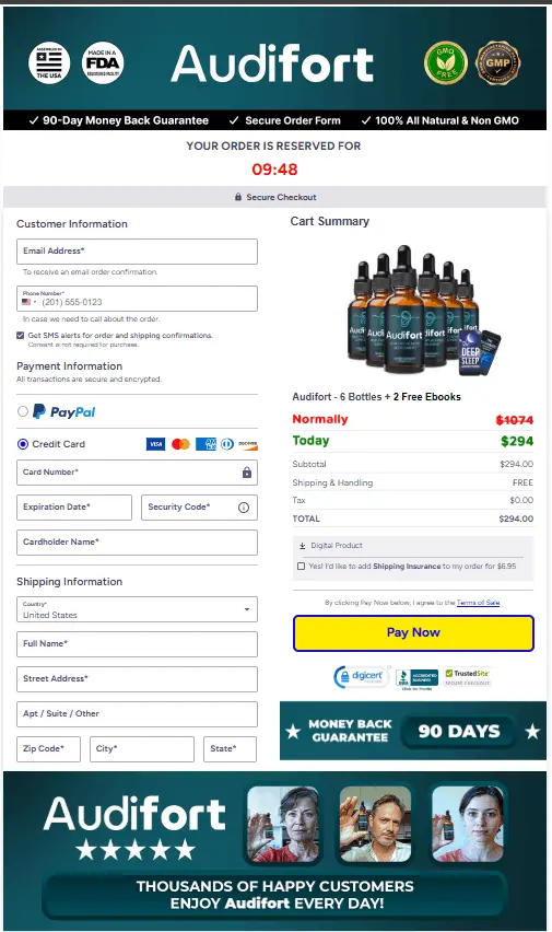 audifort-secure-checkout-page